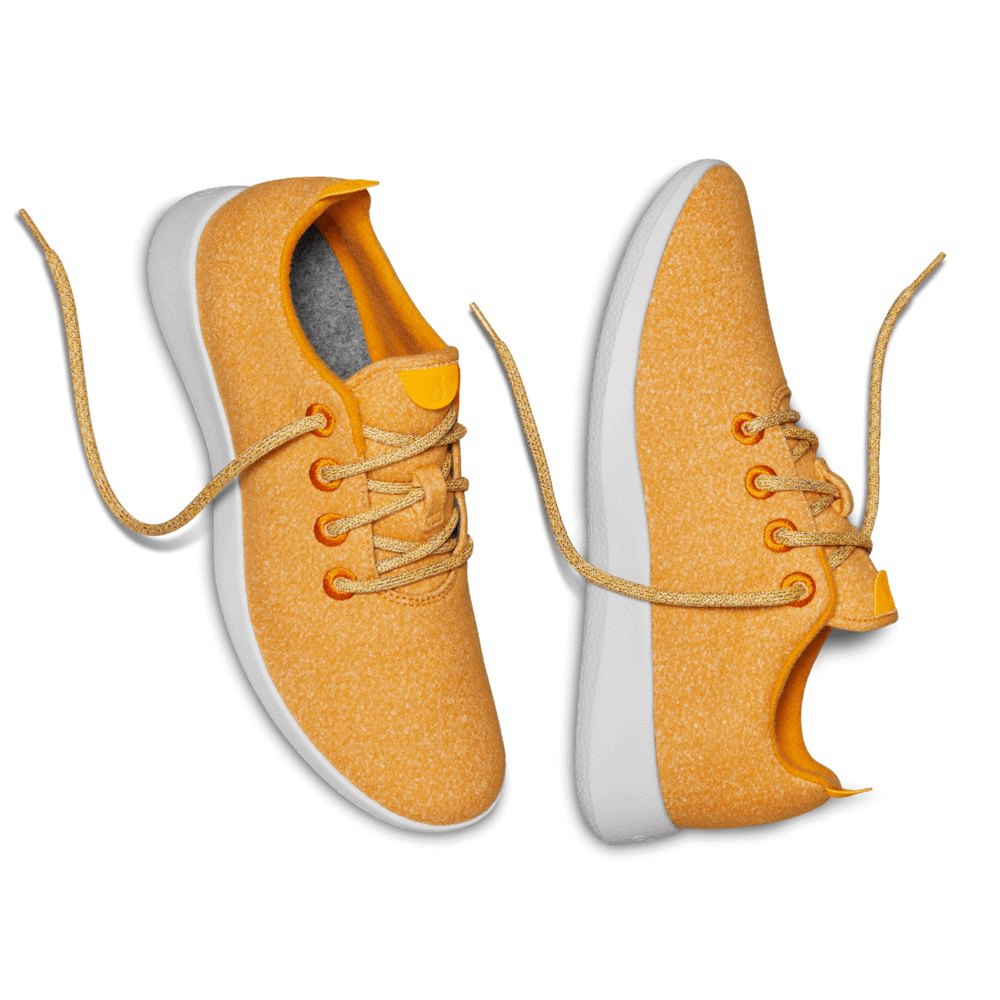 Allbirds Men\'s Sneakers Yellow - Wool Runners - 86374CMSQ